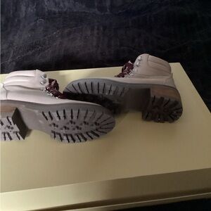 Gentle Souls Cream Combat Boots